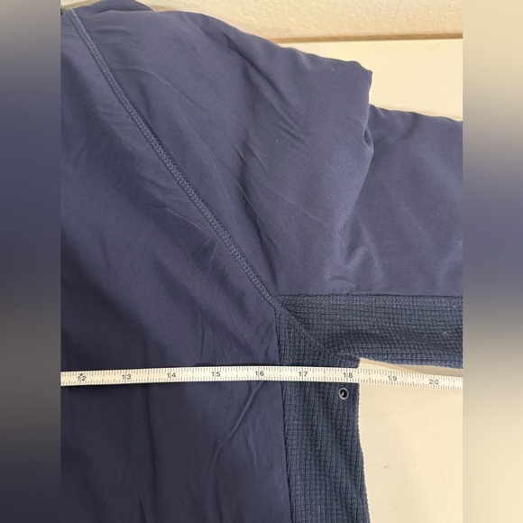 J Crew Nordic fleece blue grey stripe full zip jacket size XS - Picture 8 of 9